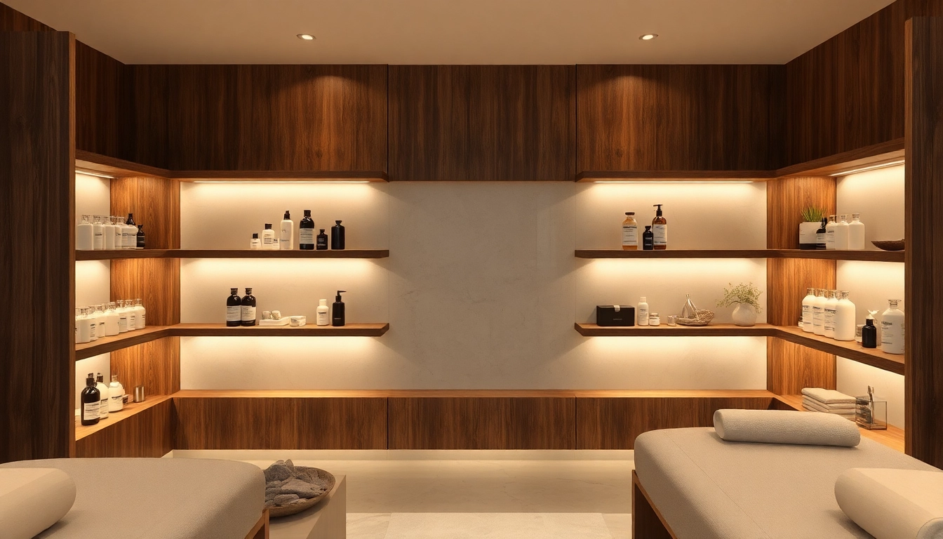 Explore the tranquil ambiance of etiket beauty products in a luxurious spa setting.