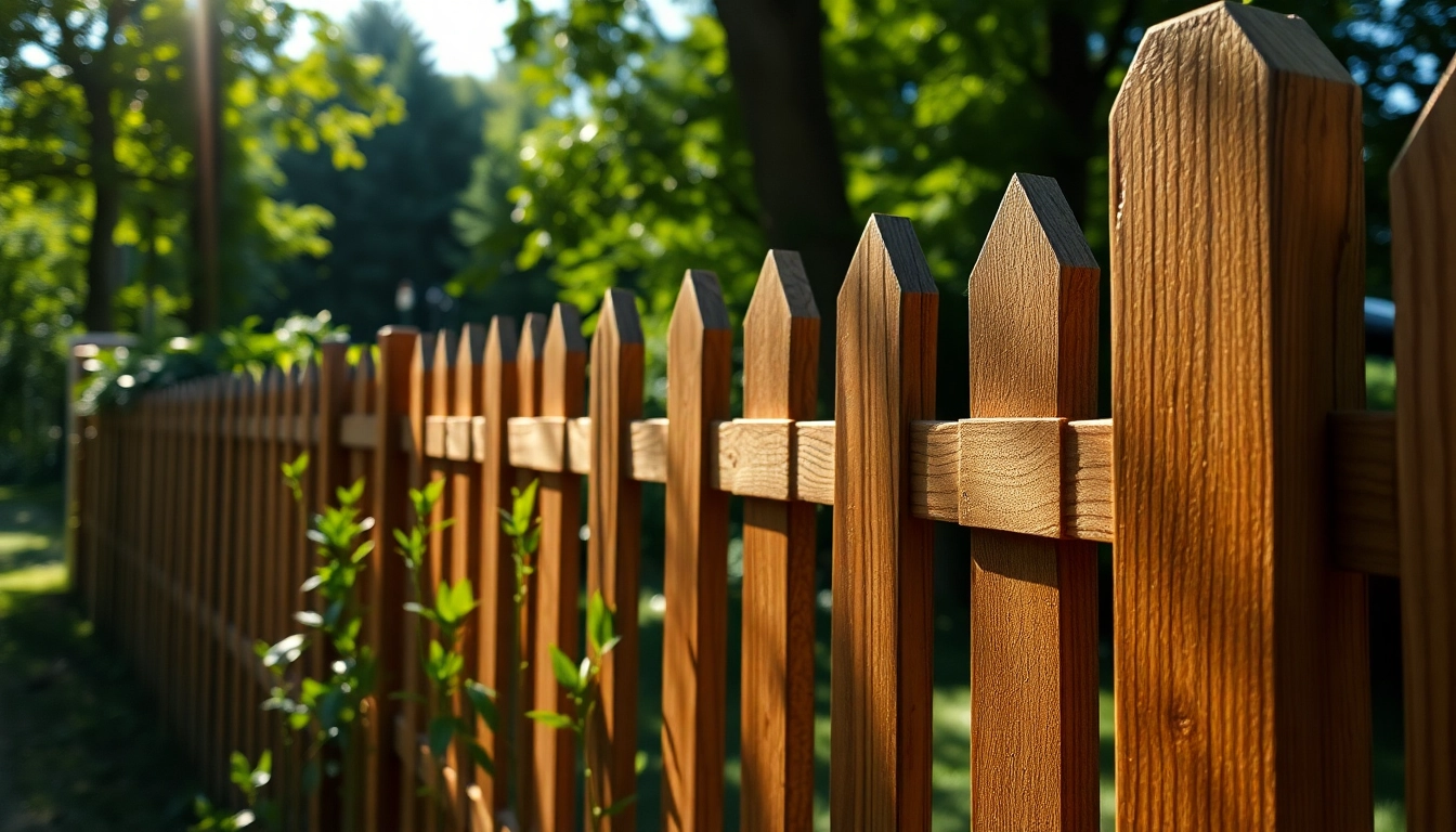 Stunning wooden fence showcasing quality craftsmanship by fencing companies Manchester in a serene garden setting.