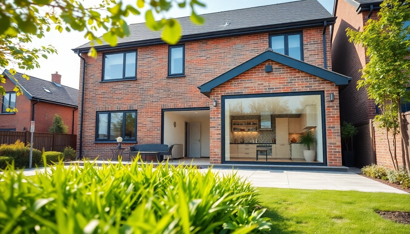 Innovative property extensions showcasing modern design in an urban setting.