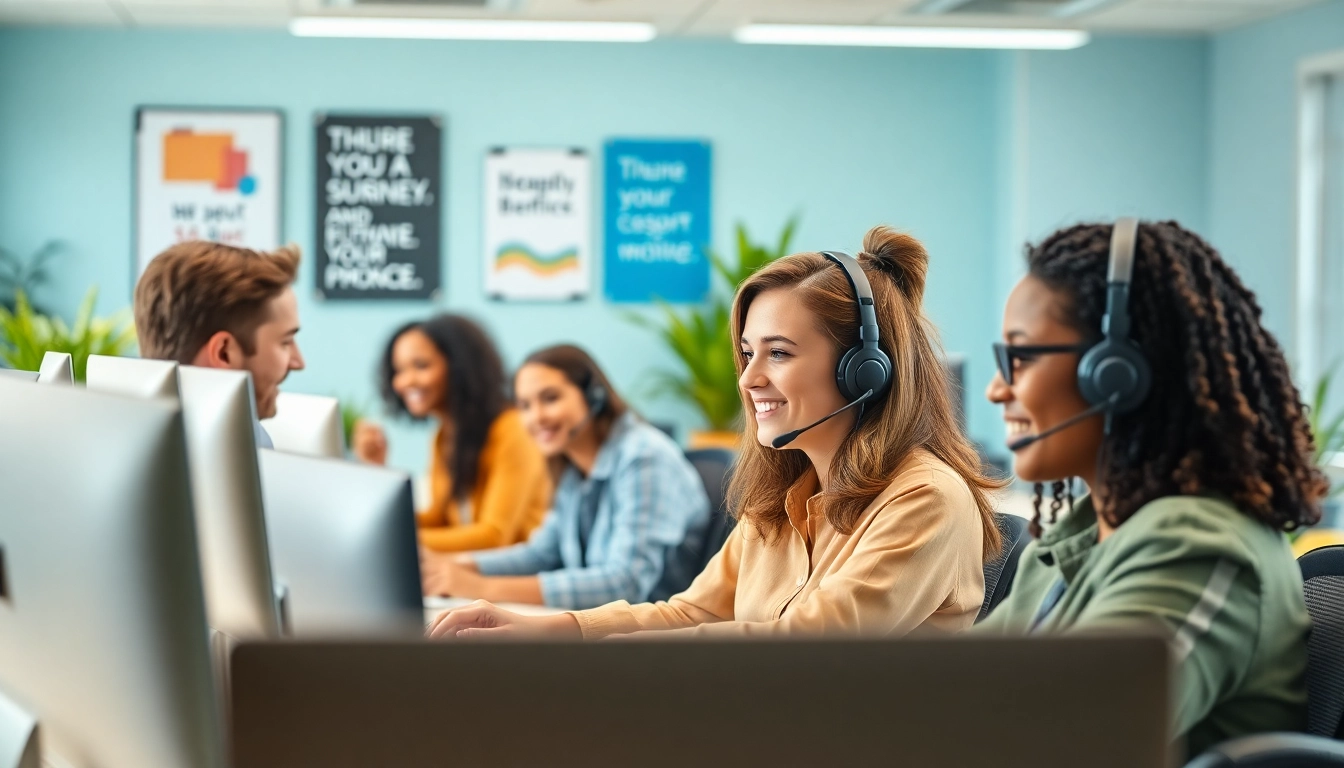 Understand Call Center Pricing with dedicated agents portrayed in an engaging office setting.