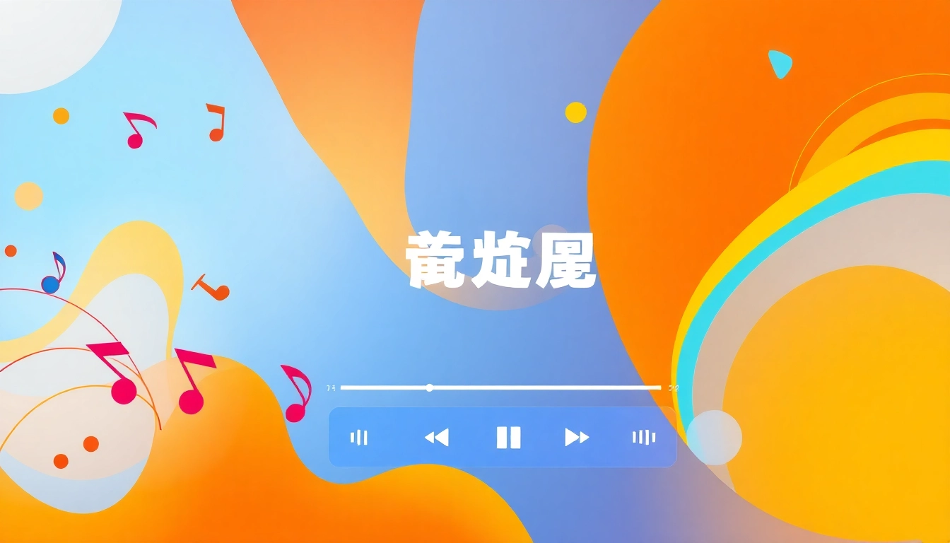 Experience 汽水音乐网页版 with a dynamic music streaming interface and vibrant musical notes.