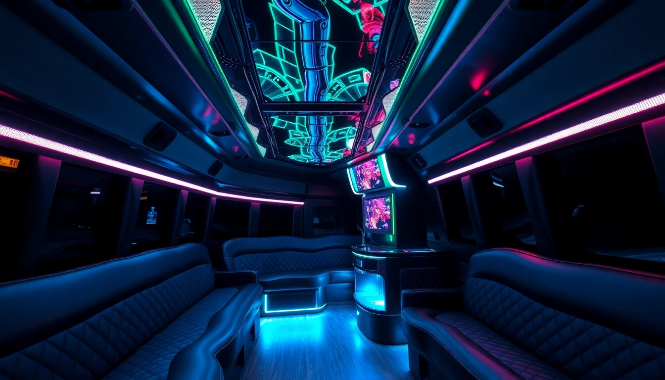 Experience a luxurious atlanta party bus adorned with plush seats and dynamic lighting for perfect celebrations.