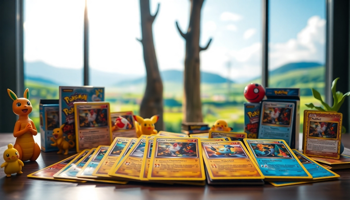 Admire real Pokemon cards in India showcased with vibrant colors and nostalgic props.