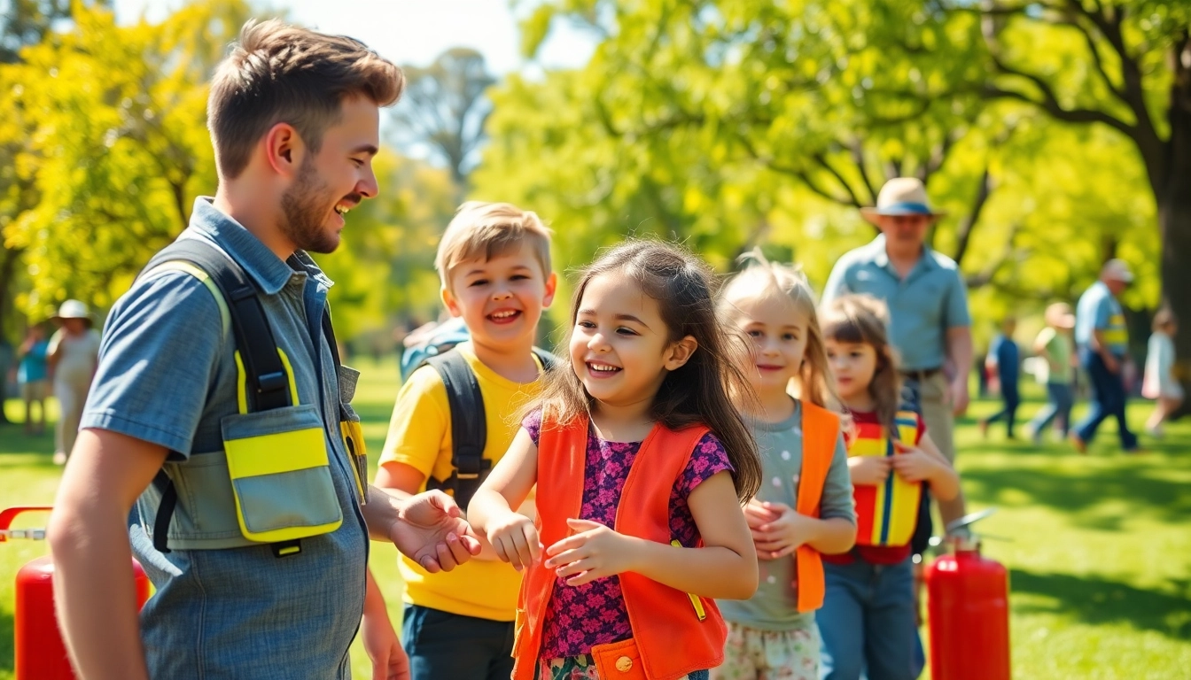 Engaging children at a wildfire event perth promoting safety and fun activities.