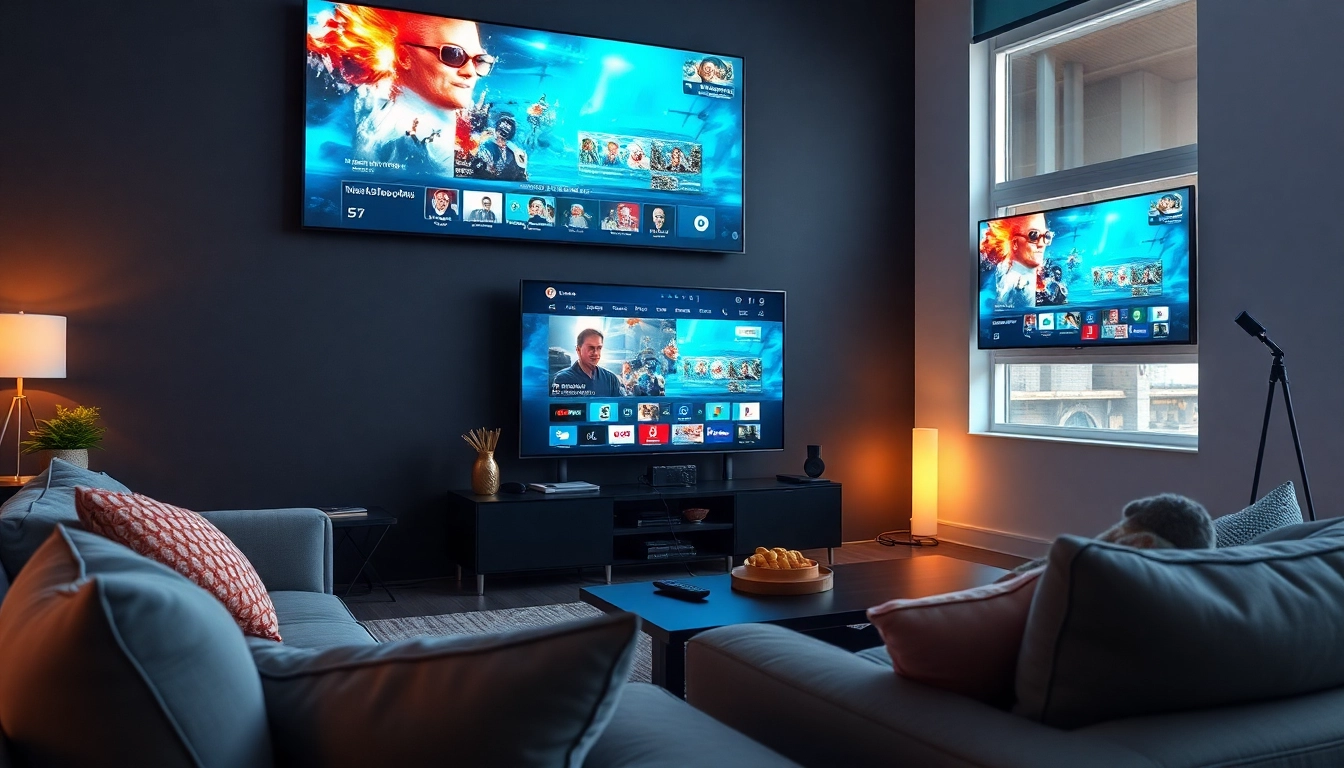 Disfruta de Comprar Listas IPTV en una configuración moderna de streaming en el hogar.