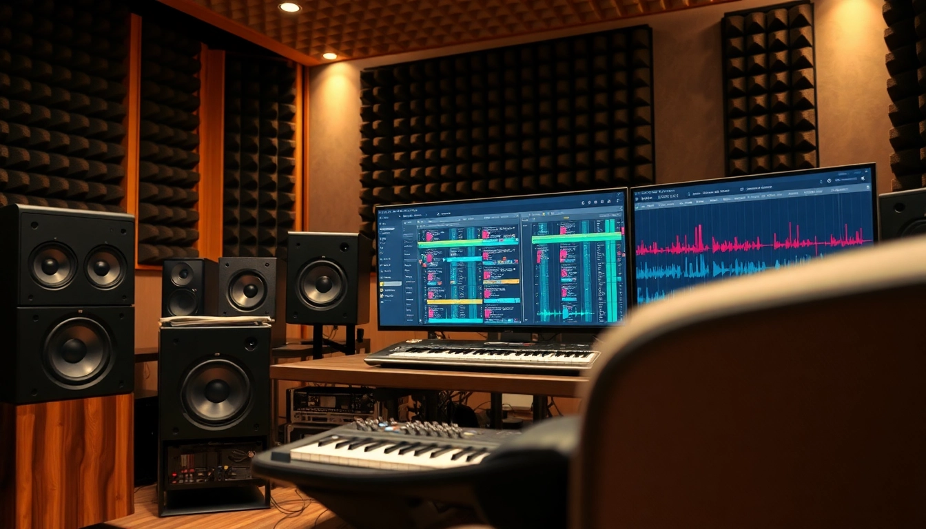 Organizing bass one shot samples in a professional music production studio.