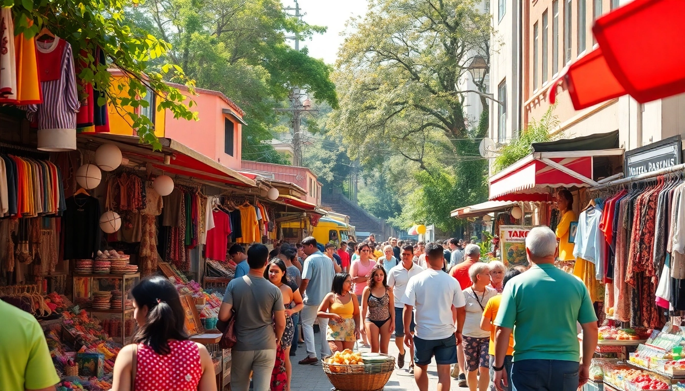 Experience vibrant shopping near me with local crafts and delightful street vendors.