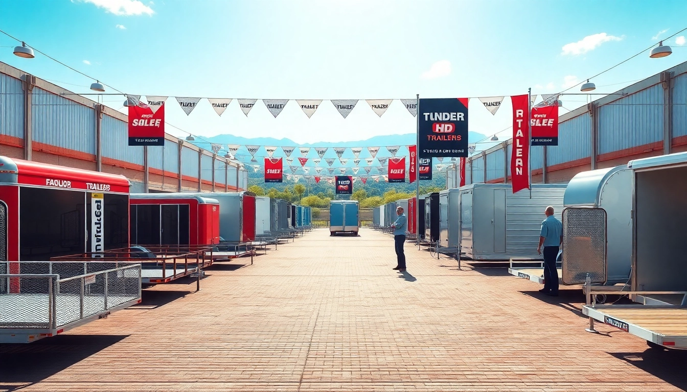 Discover diverse trailers near me for sale, beautifully displayed in a professional showroom setting.